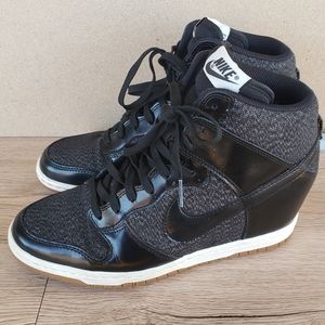 women's nike dunk wedge sneakers